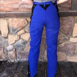Black and blue vintage western ethics jeans